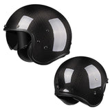 Capacete Vintage em Fibra de Carbono - 73MotoSports