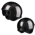 Capacete Vintage em Fibra de Carbono - 73MotoSports