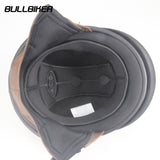 Capacete vintage em couro BULLBIKER - 73MotoSports