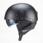 Capacete vintage em couro BULLBIKER - 73MotoSports