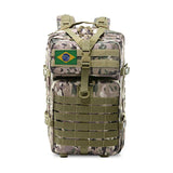 Mochila 50l à prova d'água bandeira brasileira - 73MotoSports