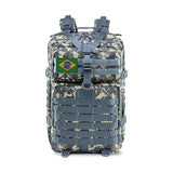 Mochila 50l à prova d'água bandeira brasileira - 73MotoSports